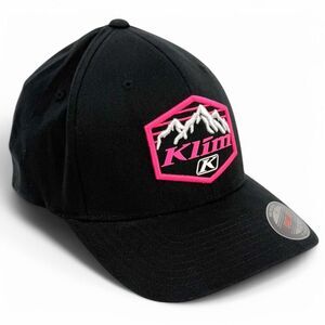 NEW Klim Men's Glacier Flexfit Fitted Hat Black Knockout Pink L/XL